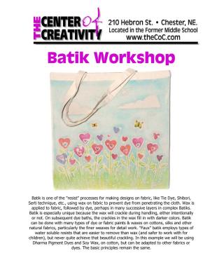 Batik Workshop