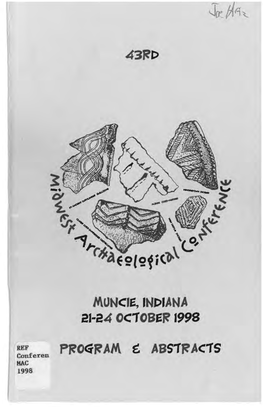 1998 Midwest Archaeological Conference Program