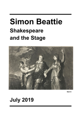 Shakespeare and the Stage