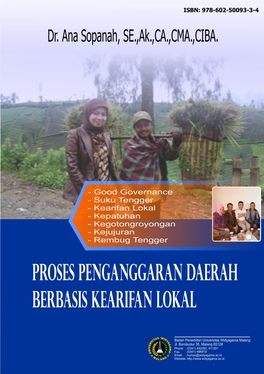 I “Proses Penganggaran Daerah Berbasis Kearifan Lokal” DAFTAR ISI KATA PENGANTAR