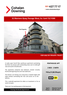 31 Mariners Quay, Passage West, Co. Cork T12 YC80