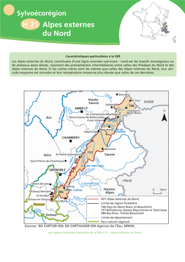 H 21 Alpes Externes Du Nord