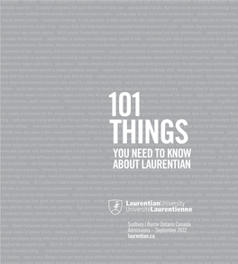 You Need to Know ABOUT Laurentian