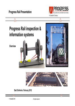 Progress Rail Inspection & Information Systems