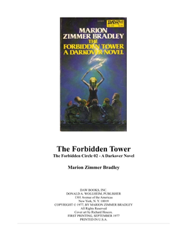 The Forbidden Tower the Forbidden Circle 02 - a Darkover Novel