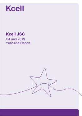 Kcell JSC Q4 and 2019 Year-End Report