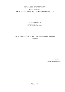 (International Law) L