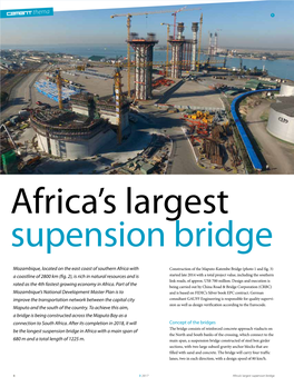 Africa's Largest Suspension Bridge
