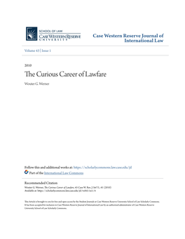 The Curious Career of Lawfare, 43 Case W