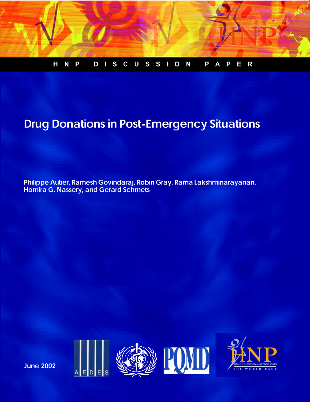 Drug Donations in Post-Emergency Situations
