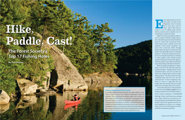 Hike, Paddle, Cast! the Forest Society's Top 17 Fishing Holes