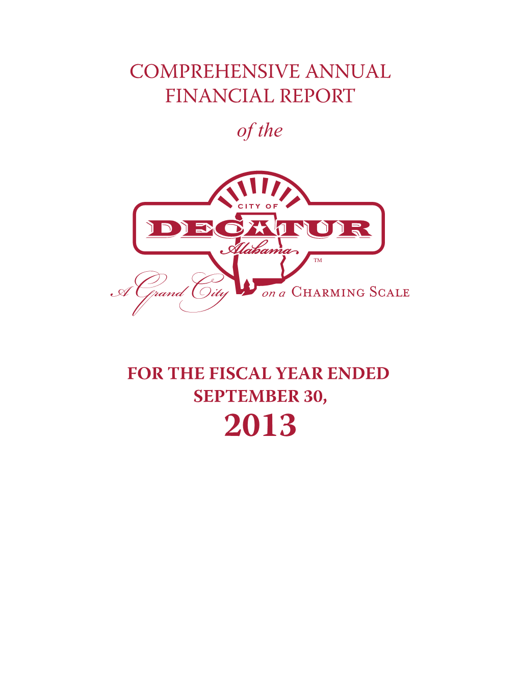 COMPREHENSIVE ANNUAL FINANCIAL REPORT of The