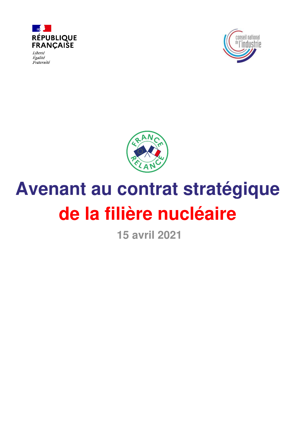 L'avenant Au Contrat De Filière Nucléaire