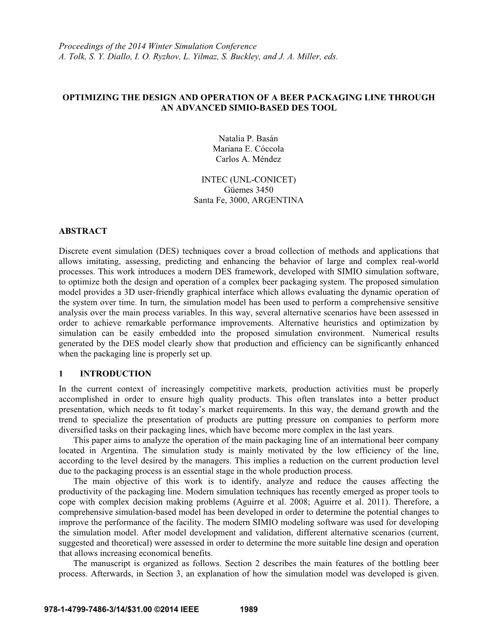 Optimizing the Design and Operation of a Beer Packaging Line Through an Advanced Simio-Based Des Tool