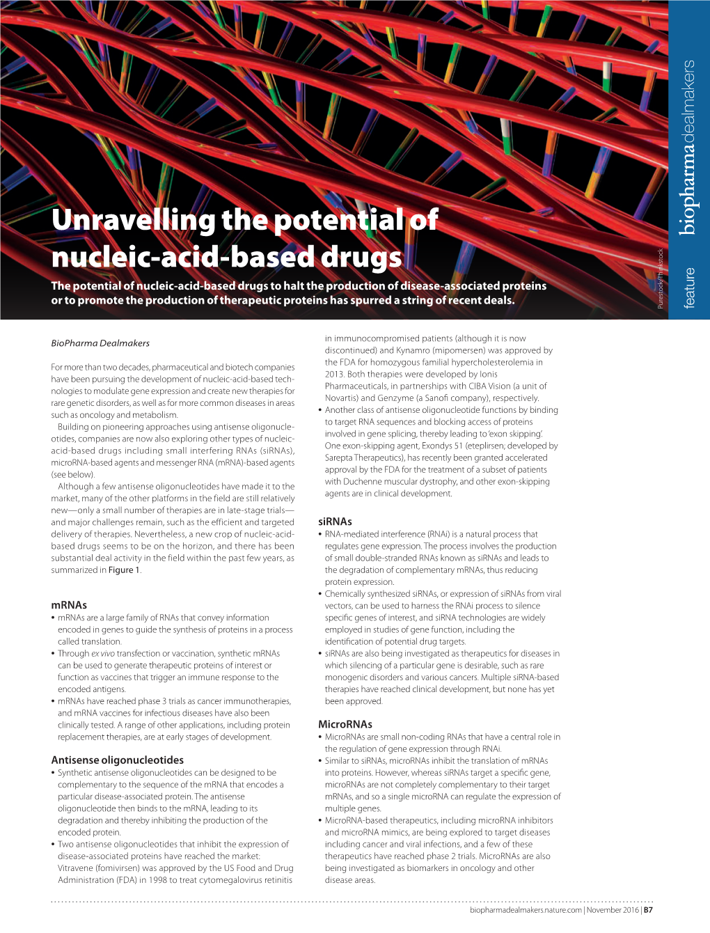Unravelling the Potential of Nucleic-Acid-Based Drugs