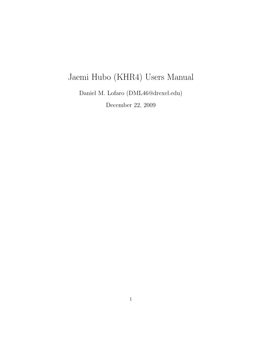 Jaemi Hubo (KHR4 Manual)