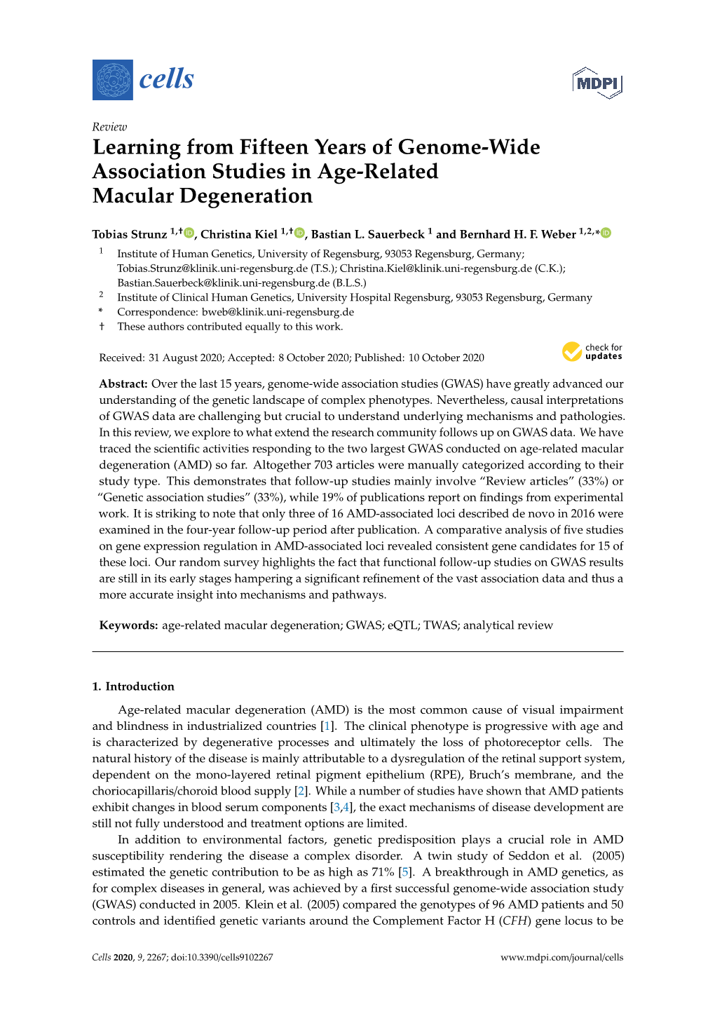 Learning from Fifteen Years of Genome-Wide Association Studies in Age-Related Macular Degeneration