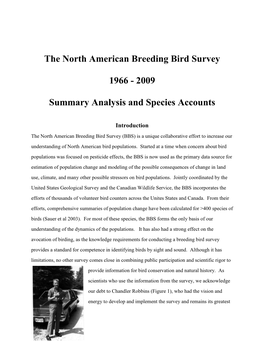 North American Breeding Bird Survey