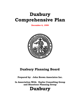 Duxbury Comprehensive Plan