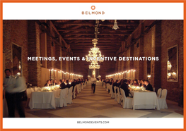 Meetings, Events & Incentive Destinations
