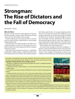 Strongman: the Rise of Dictators and the Fall of Democracy