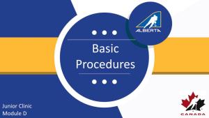 Basic Procedures