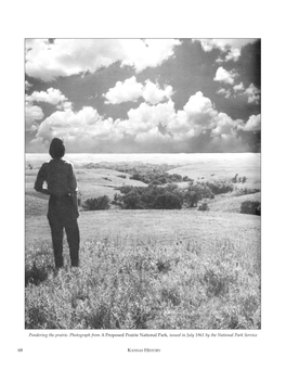 Pondering the Prairie. Photograph from a Proposed Prairie National Park, Issued in July 1961 by the National Park Service