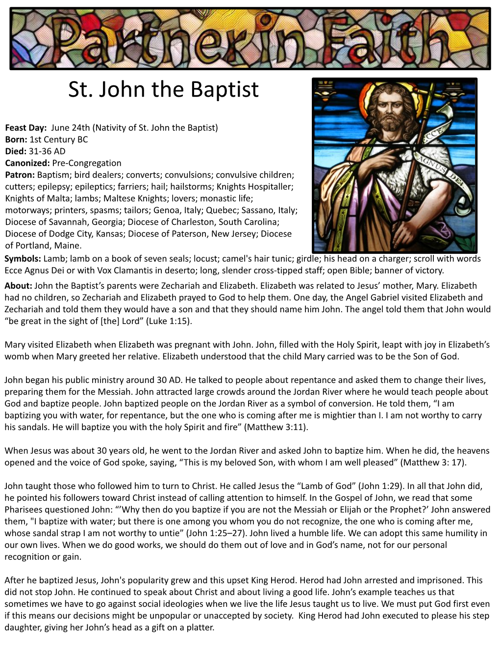 St. John the Baptist