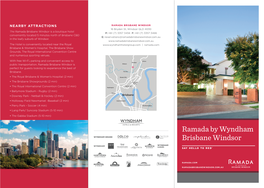 Ramada Brisbane Windsor Hotel Brochure