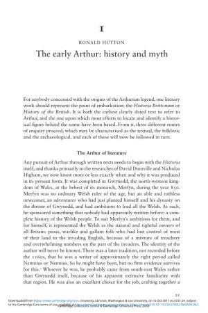 The Early Arthur: History and Myth