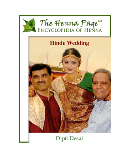 HINDU WEDDING by Dipti Desai All Images Provided by Dipti Desai Copyright 2006