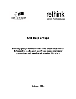 Self-Help Groups