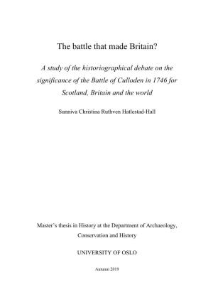 The Battle That Made Britain?