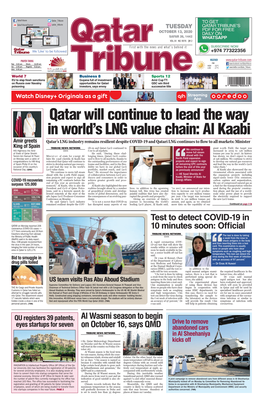 Qatar Will Continue to Lead the Way in World's LNG Value Chain: Al Kaabi