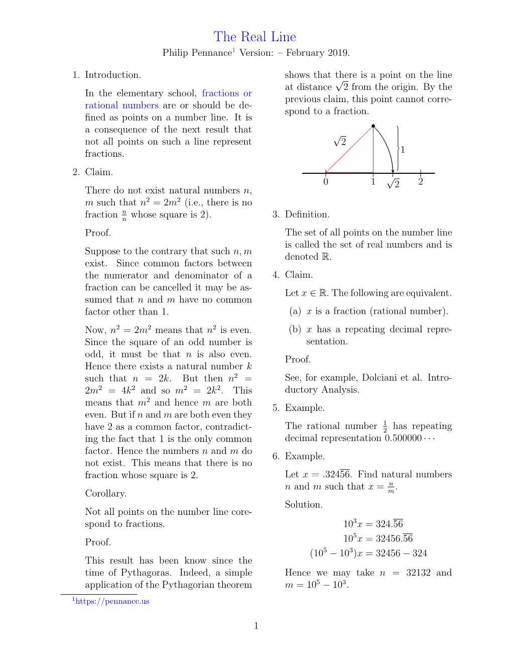 Properties of the Real Numbers 2 (G) |X + X − 5| > 0 Solve the Following Equations Over R