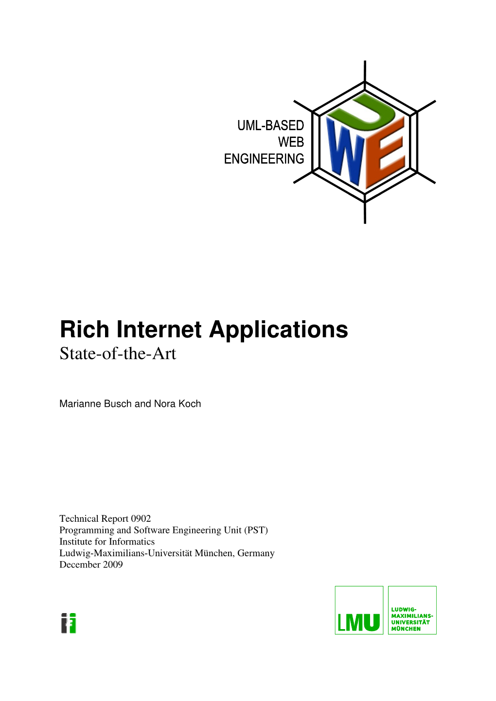 Rich Internet Applications State-Of-The-Art