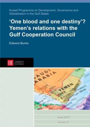 Yemen's Relations with the Gulf Cooperation Council