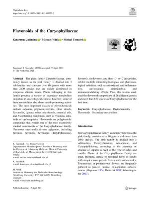 Flavonoids of the Caryophyllaceae