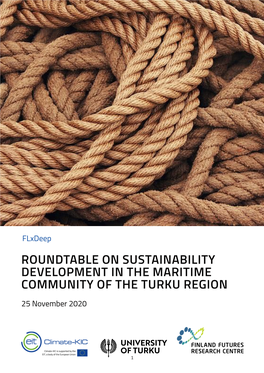 Roundtable on Sustainability Development in the Maritime Community of the Turku Region