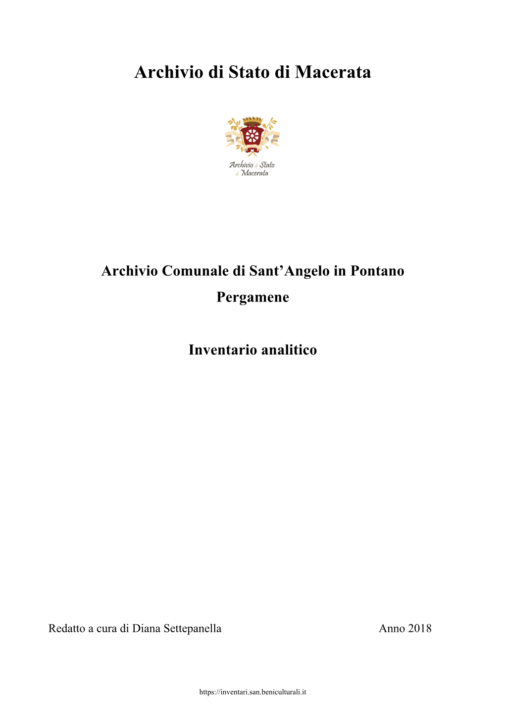 Archivio Di Stato Di Macerata