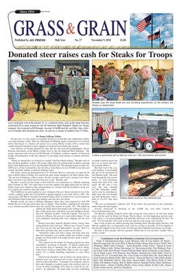 Donated Steer Raises Cash for Steaks for Troops