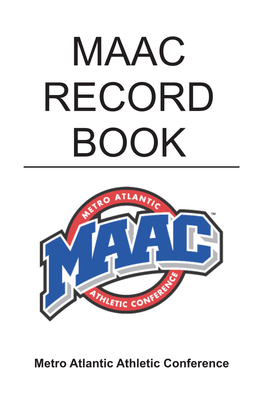 Maac Record Book