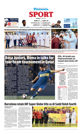 Boca Juniors, Roma in Talks for Four-Team Tournament in Qatar
