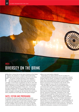 India Diversity on the Brink