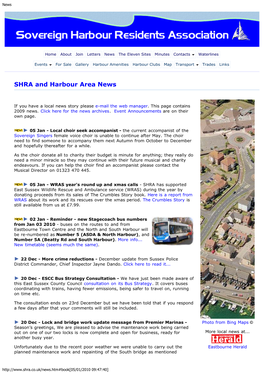 SHRA and Harbour Area News