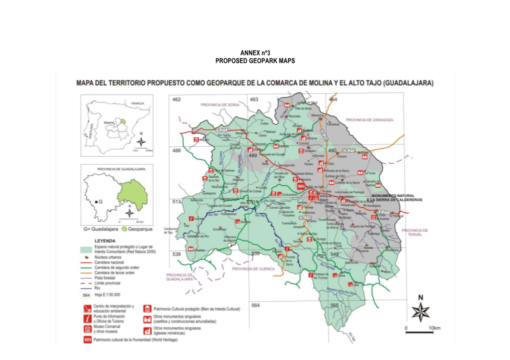 ANNEX Nº3 PROPOSED GEOPARK MAPS ANEXOS