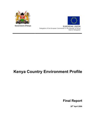 Kenya Country Environment Profile