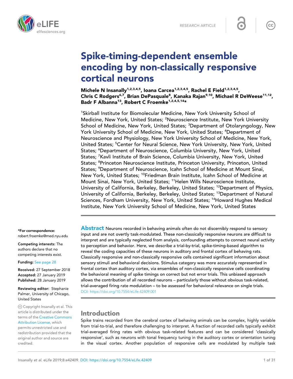 Spike-Timing-Dependent Ensemble Encoding by Non-Classically