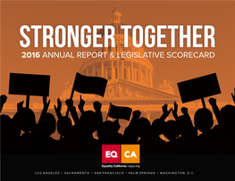 2016 Annual Report & Legislative Scorecard