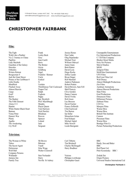 Christopher Fairbank